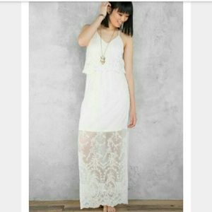 Francesca's Lace maxi dress
