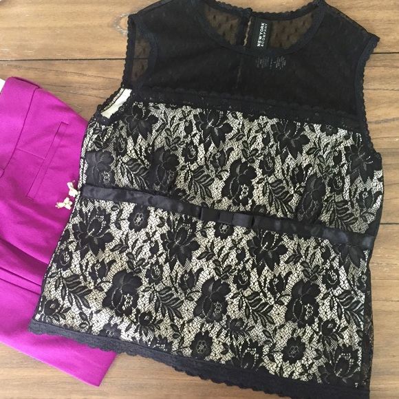 Black Lace Blouse
