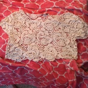 Crop top beach cover up top