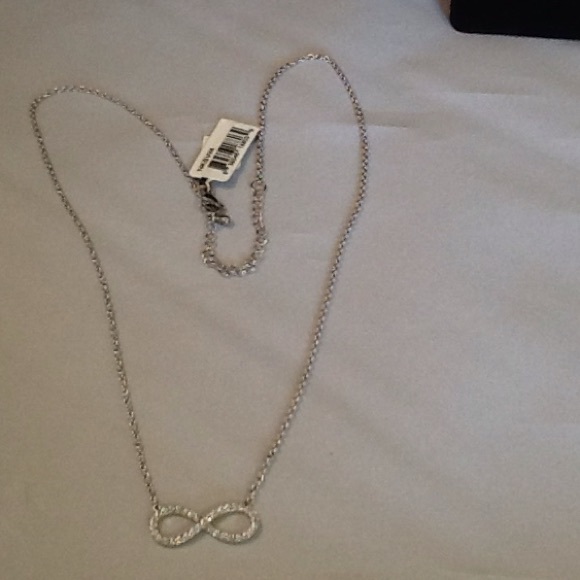 Inox Stainless Steel CZ Infinity Necklace - Picture 1 of 2