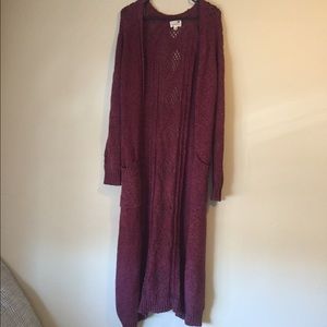 PACSUN long sweater cardigan
