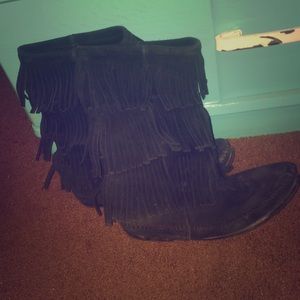 3 layer Minnetonka Boots