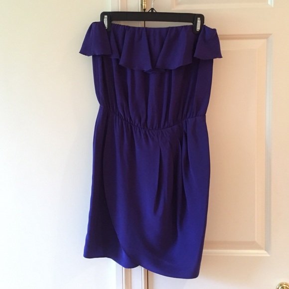 Amanda Uprichard 100% Silk Strapless Dress