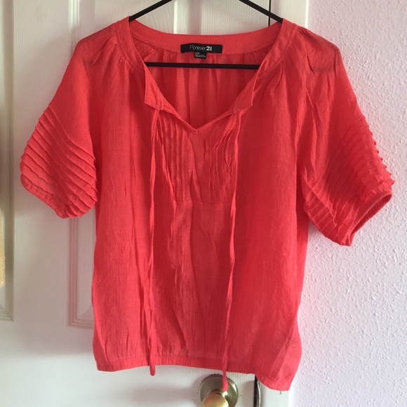 Salmon color blouse