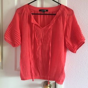 Salmon color blouse