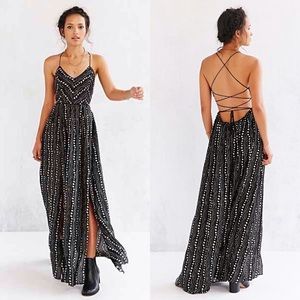 Urban Outfitters floor length, strappy back dress