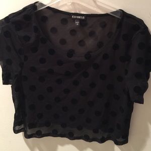 REDUCED!!!! Sheer crop top