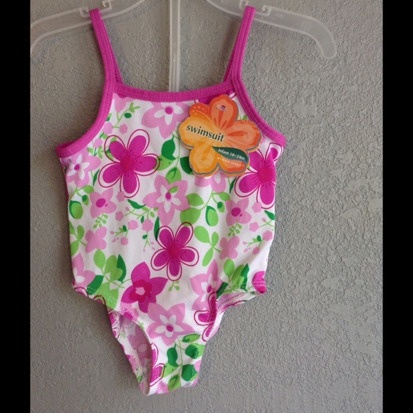 Infant floral swimsuit NWT 18-24 mo - Picture 1 of 2