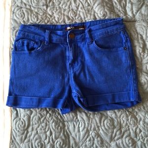 Urban outfitters blue shortie shorts