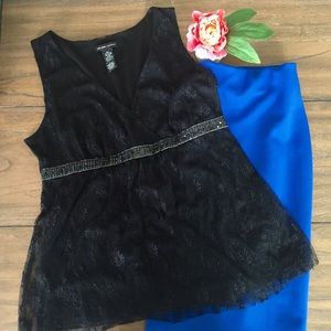 Black Lace Blouse