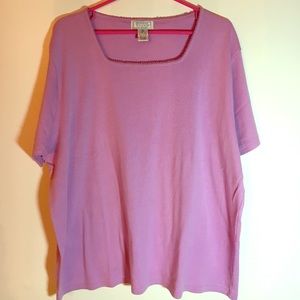 Purple summer 100% cotton top. Size 2X.