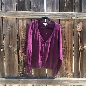 Dolman Button Up Sweater