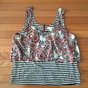 Anthropologie Bi-Layer Tank