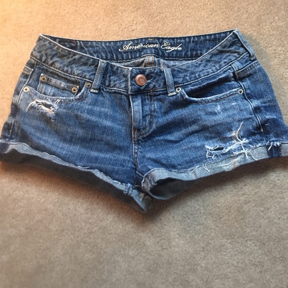American Eagle "Shortie" Shorts with Silver Accent - Picture 1 of 4