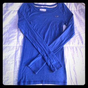 Long sleeve Blue Hollister T-Shirt