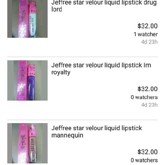 Jeffree star liquid lipsticks choose one