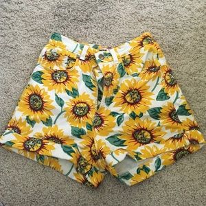 American Apparel Sunflower Shorts