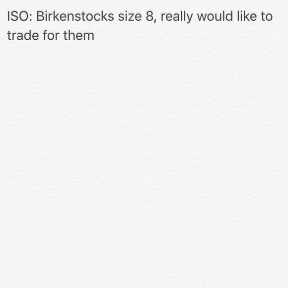 ISO BIRKENSTOCKS