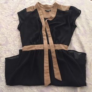 Black and Tan Dress