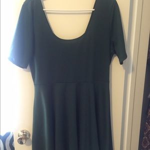 Dark green dress