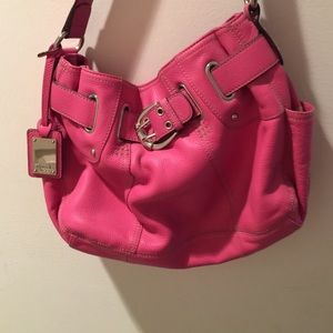 Pretty pink leather purse