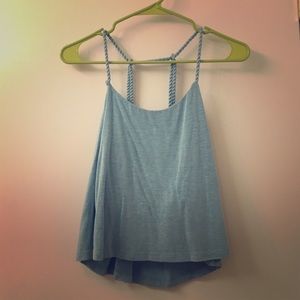 Blue Crop Top