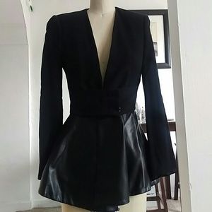 Zara Black peplum blazer
