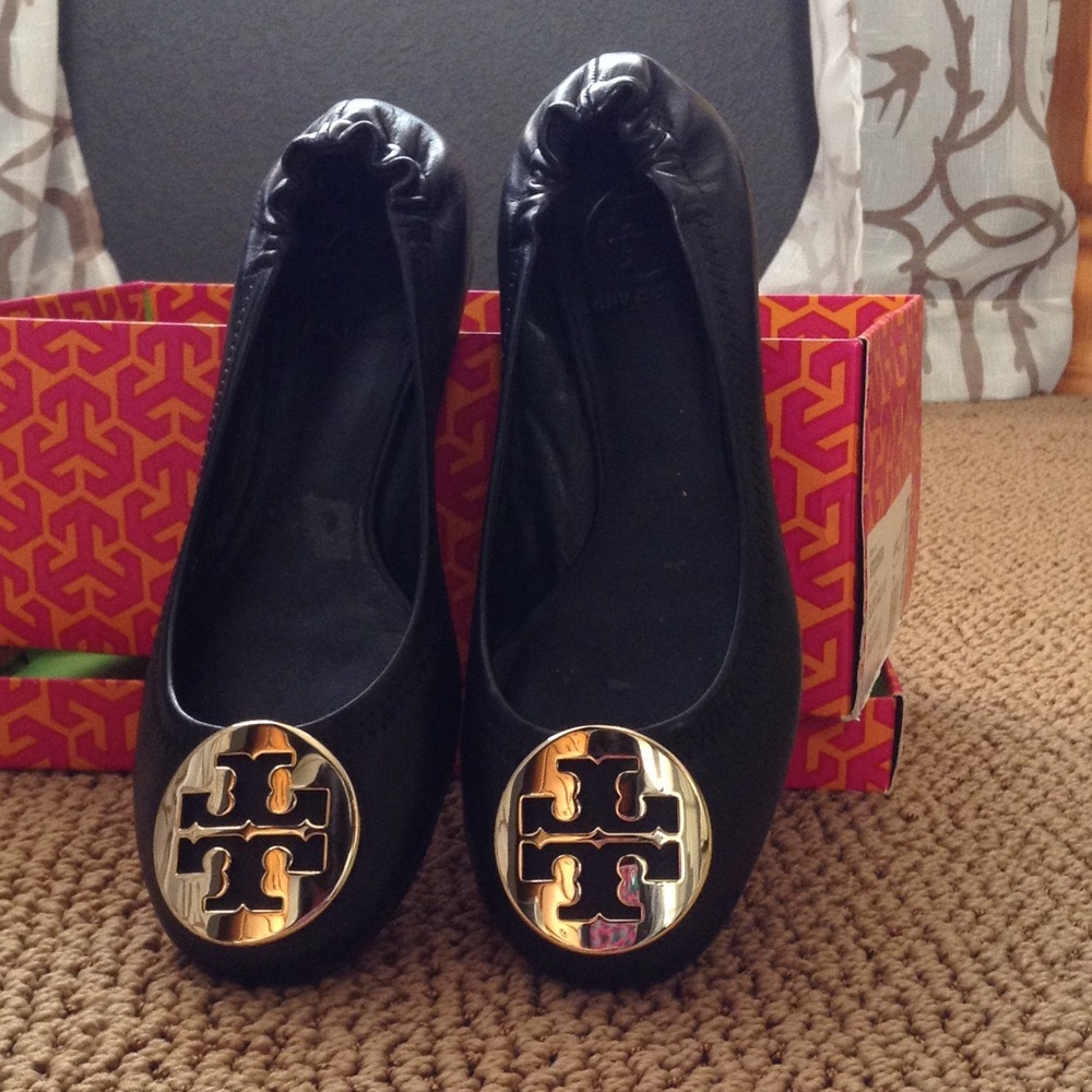 Tory burch classic reva ballet flats
