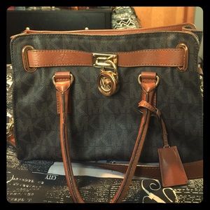 Brown Michael Kors Monogram Purse