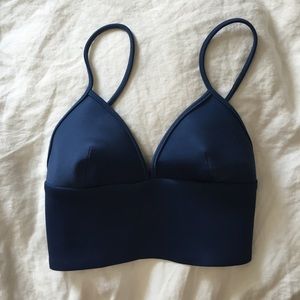 Navy blue crop top. Never worn.