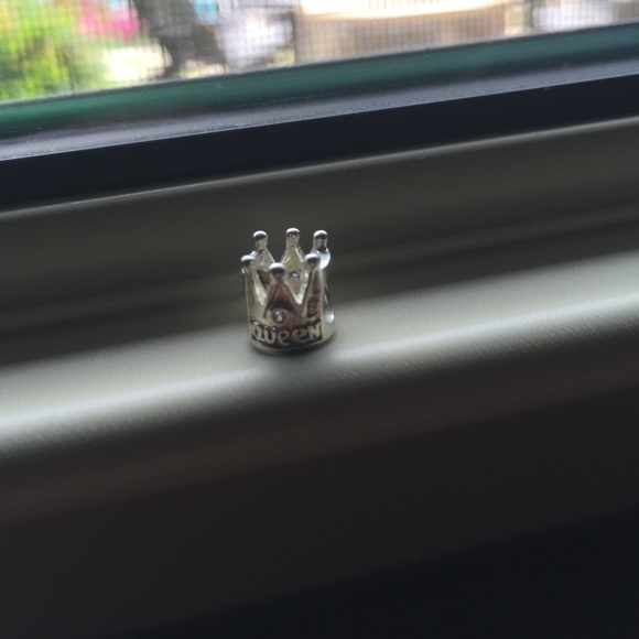 Crown Charm Sterling Silver! Fits Pandora Bracelet