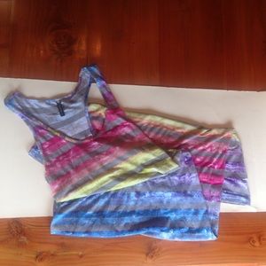 Neon Striped Maxi Dress