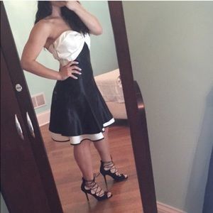 Open back strapless Jessica McClintock dress