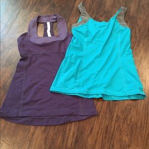 Set of 2 lululemon tanks. Size 4