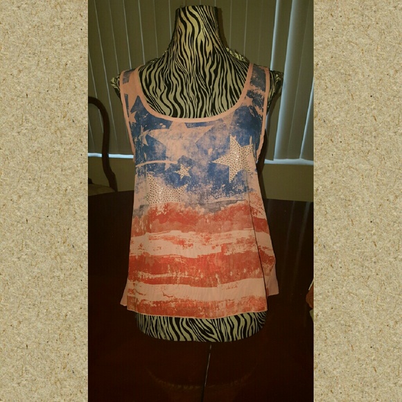 American flag Tank