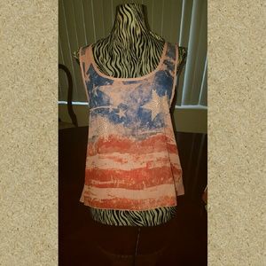 American flag Tank
