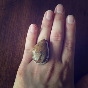Chunky Elephant Jasper Ring