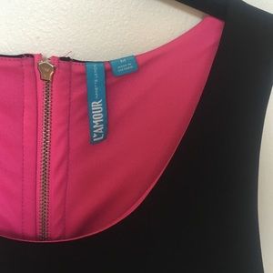 Nanette Lepore black and pink dress