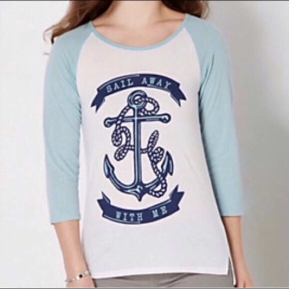 Sail Away With Me Nautical Tee - Picture 2 of 4