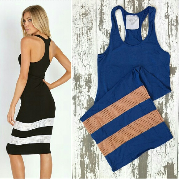 New acacia honolulu dress peahi topless mesh midi - Picture 3 of 5