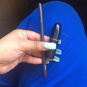 MAC Rebel lipstick and Currant lipliner