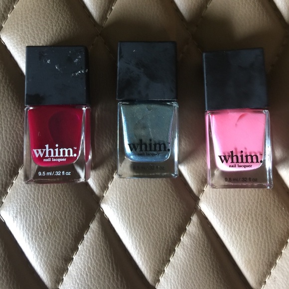 New whim nail polish 3 bottles