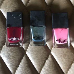 New whim nail polish 3 bottles
