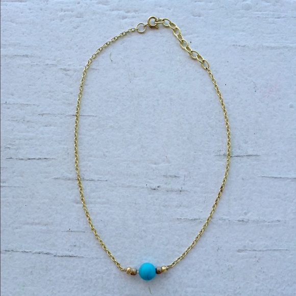 Turquoise beaded choker