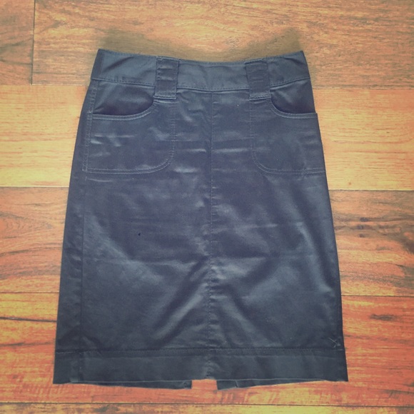 Banana Republic Sateen Pencil Skirt