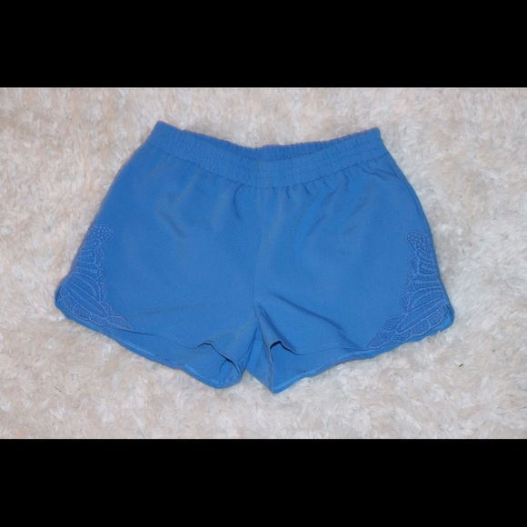Blue Lace Shorts