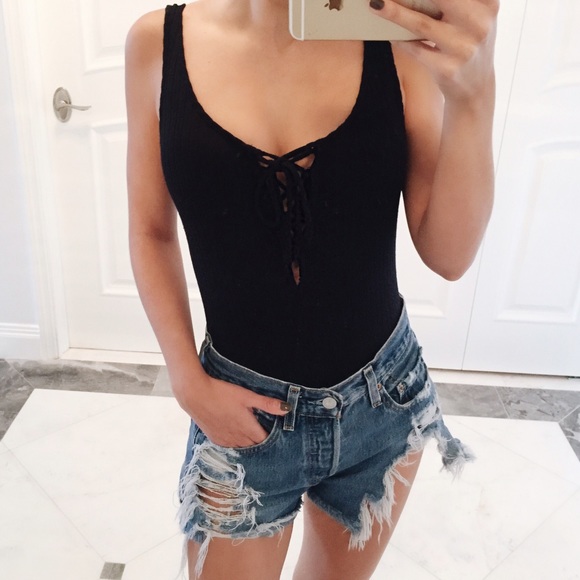 Tops - SOLD OUT ✖️ Jojo Lace-Up Bodysuit