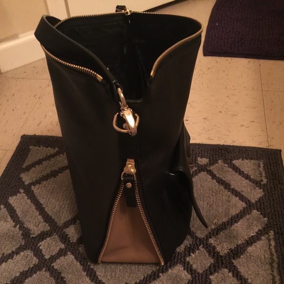 Kate spade black/tan smooth leather. Large bag