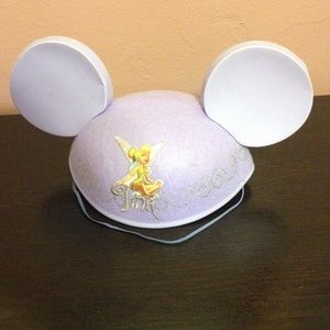 Lavender Mickey Mouse ears hat with tinker bell