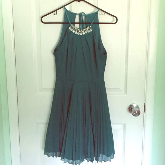 Emerald green formal dress